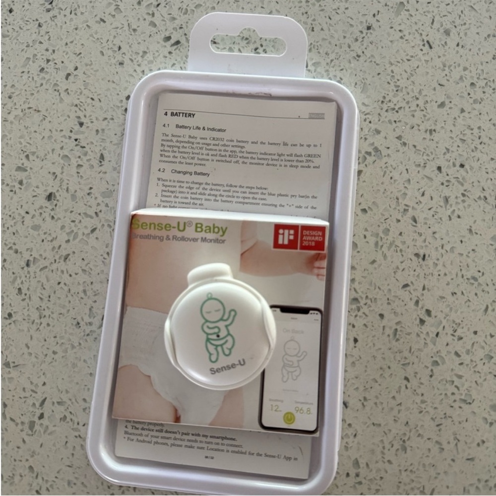 Sense-U Baby Breathing Monitor never used